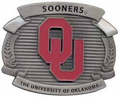 OCB048 OU Oklahoma University Buckle